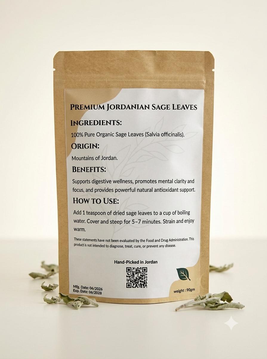 Premium Jordanian Sage Leaves